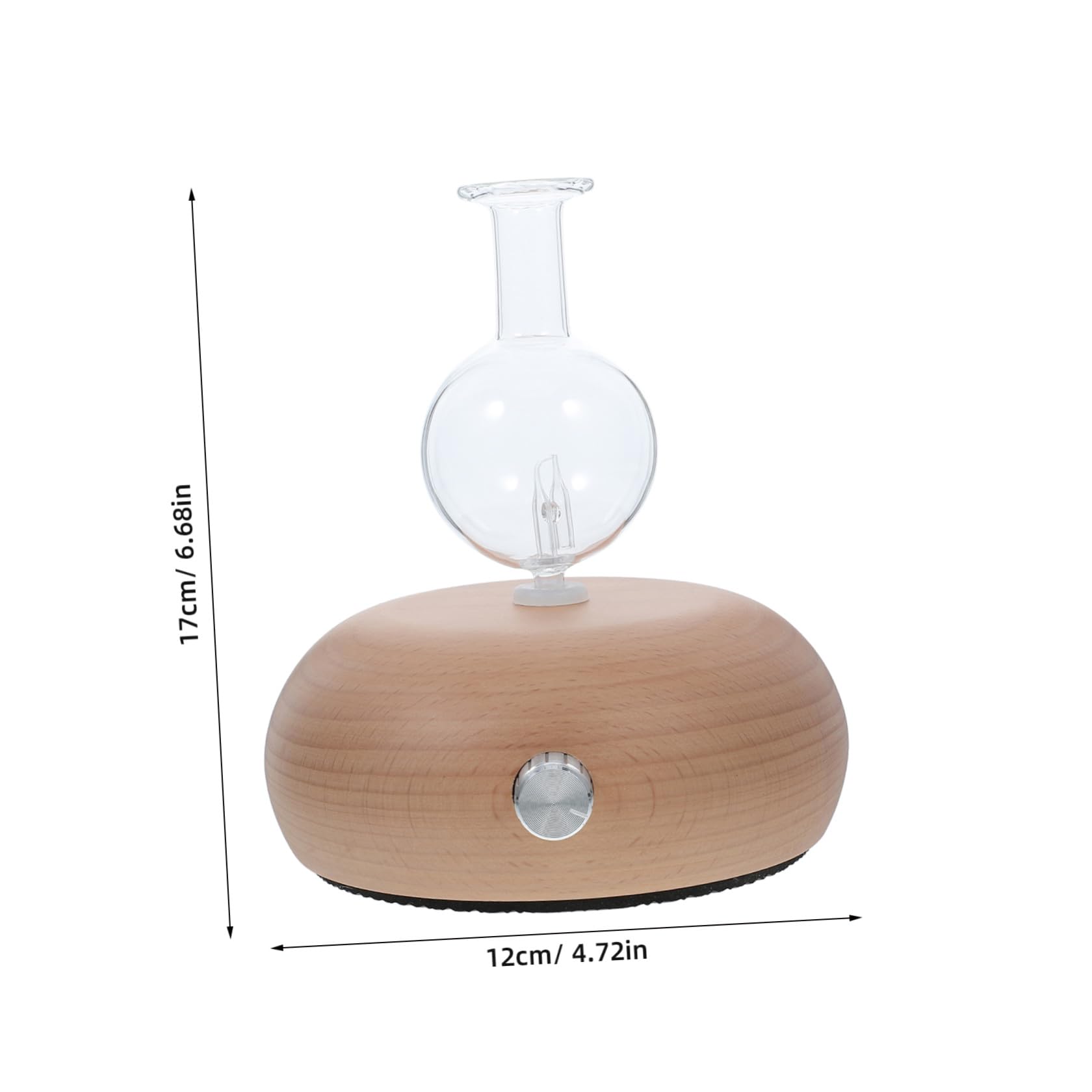 TIDTALEO 1pieza Difusor de Aceites Esenciales con Base de Madera y Botella de Spray de Vidrio Humidificador Aromaterapia Silencioso para Hogar Oficina y Dormitorio Varios Estilos