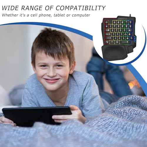 Teclado mecánico ergonómico monomanual programable para keypad de juego 3