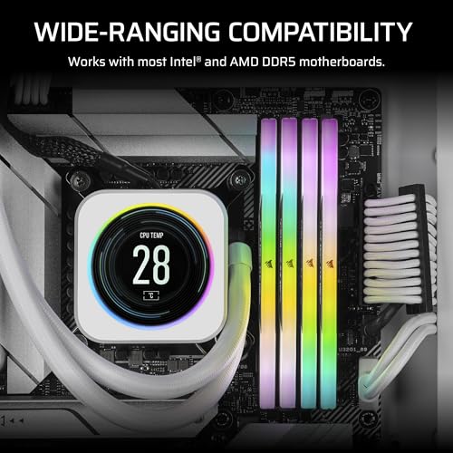 CORSAIR VENGEANCE RGB DDR5 Light Enhancement Kit (No Physical Memory) – White - Image 6