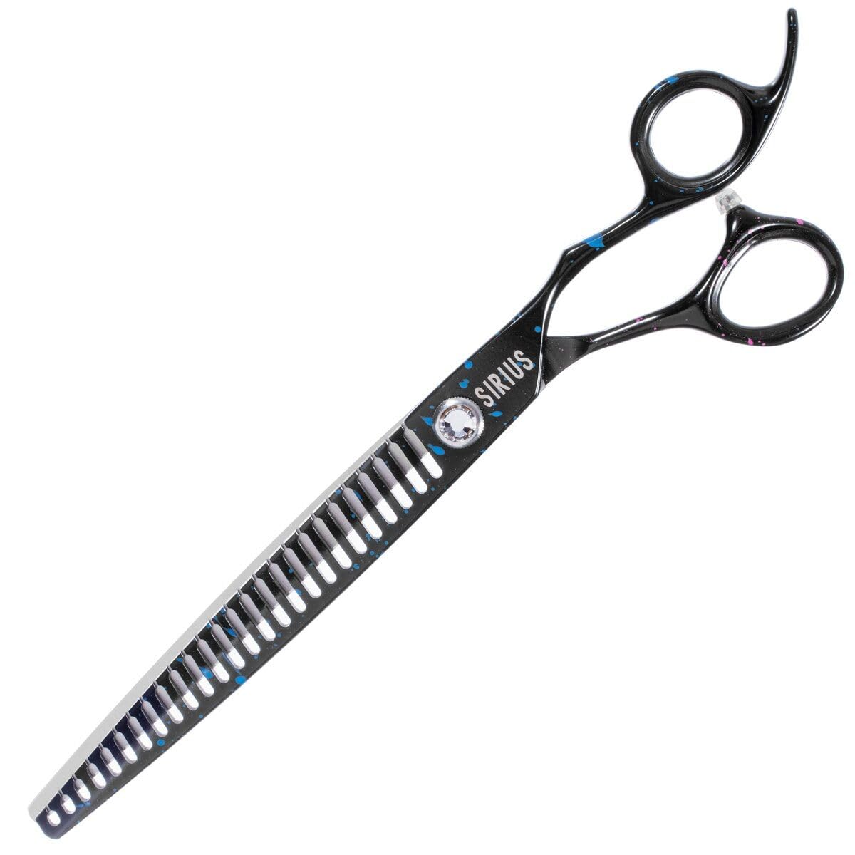 GROOM PROFESSIONAL Sirius Chunker Dog Grooming Scissors - Professional Hair Scissors - 440C Japanese Steel - Razor Sharp Blades - Coated to Increase Durability - Adjustable Tension, 8 Inch 26T