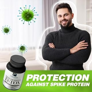 Spike Protein Removal - Original Spike Detox Formula with Nattokinase, Bromelain & Curcumin - 3-in-1 Immune System Supplement - Non-GMO, Vegan, Gluten-Free, Made in USA - 120 Capsules (30 Day Supply)