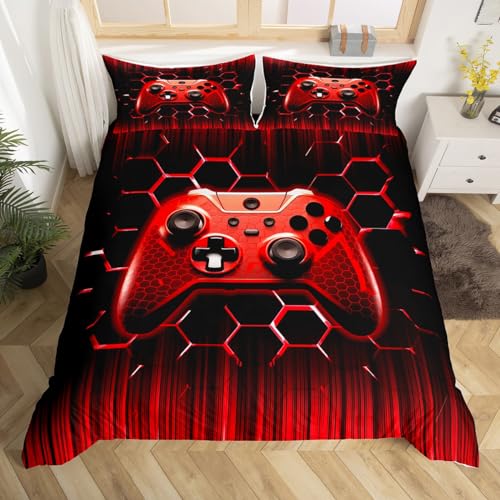 Manfei Kids Gaming Duvet Cover Set Full Size