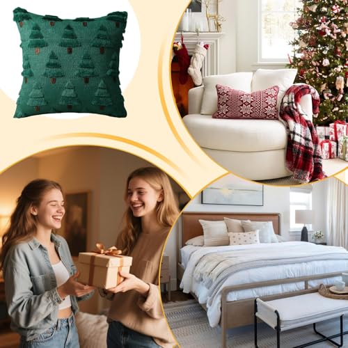 Housse de coussin de Noël lavable pour sublimer un canapé usé