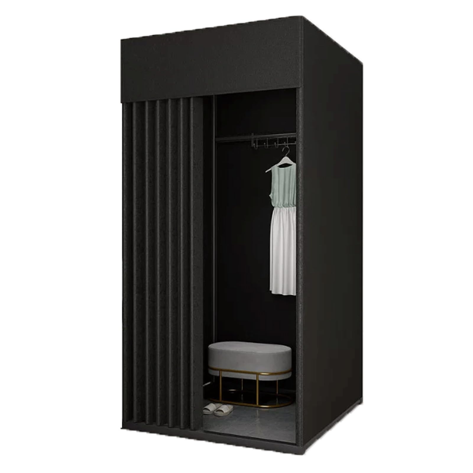 Cabine d'essayage mobile pour protéger l'intimité des clients en boutique éphémère