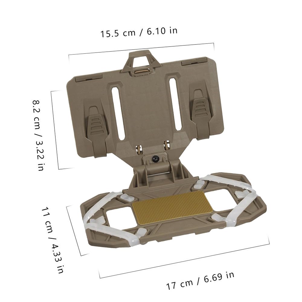 Taktyczny uchwyt na telefon Molle Chest Rig-Plate Carrier Uchwyt na telefon i kamizelka do kamizelek taktycznych i nośników talerzy (T, stojak)