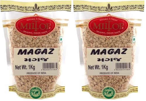 Image of Miltop Raw Magaz Watermelon Seeds, 1 KG (Pack of 2)