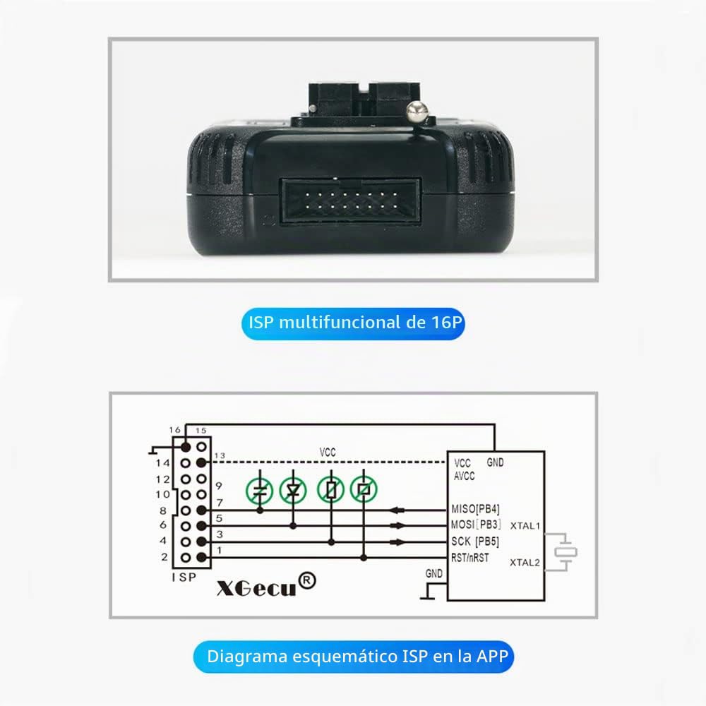 El programador T48 es compatible con más de 31,000 actualizaciones ICS tl866cs tl866ii plus para probadores EPROM/mmcu/SPI/NOR/Nand Flash/EMC/IC