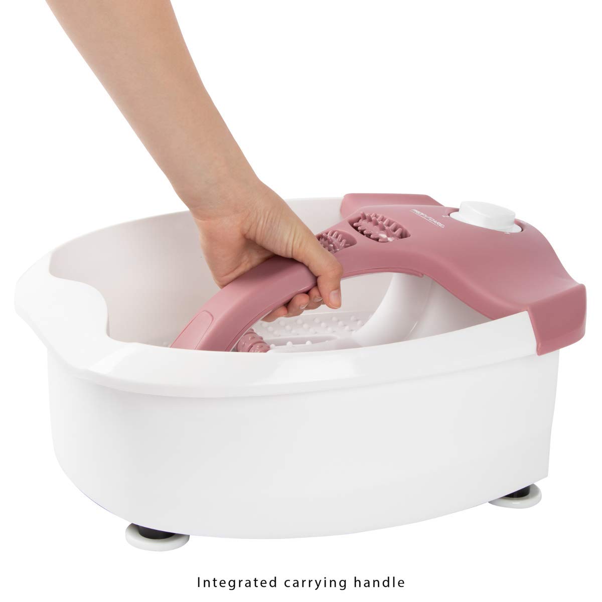 Proficare FM 3027 Masajeador de pies calefactable Reposapiés Hidromasaje 4 Modos de masaje funcionamiento con agua y sin agua Masaje vibratorio Masaje burbujas calentamiento agua 80W