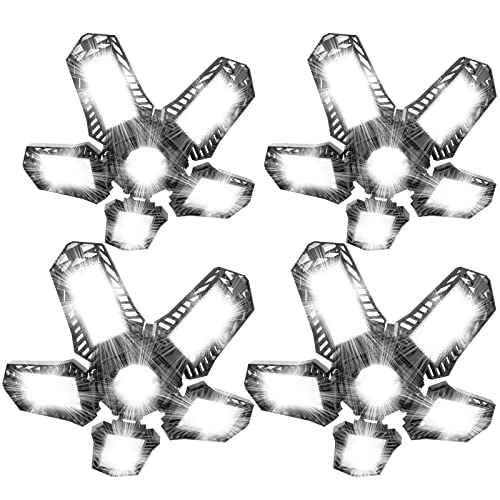 fomidao 4 Pack LED Garage Light,160W Garage Light with E26/E27 Base,Deformable Garage Led Light with Adjustable Panels for Garage,Workshop,Basement,Warehouse fomidao 4 Pack LED Garage Light,160W Garage Light with E26/E27 Base,Deformable Garage Led Light with Adjustable Panels for Garage,Workshop,Basement,Warehouse