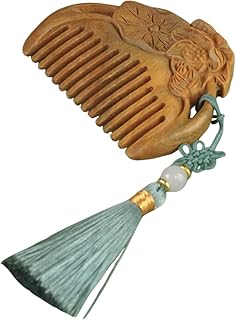 minkissy Bolso Para Pente De Cabelo De Madeira Pente De Cabelo De Madeira Natural Antiestático Pente De Madeira Pente De Cabelo De Sândalo Pente Desembaraçador De Madeira