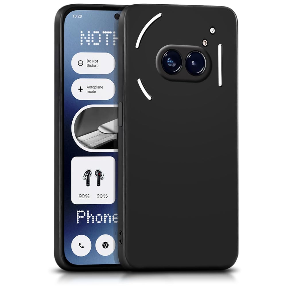 WOW IMAGINE Back Cover for Nothing Phone 2a | Nothing Phone 2a Plus | Ultra Slim Soft Rubberised Case | Inner Velvet Fabric Lining | Matte Silicone Flexible Mobile Case | Camera Protection - Black (B0CY5TQFLY) Amazon Price History, Amazon Price Tracker