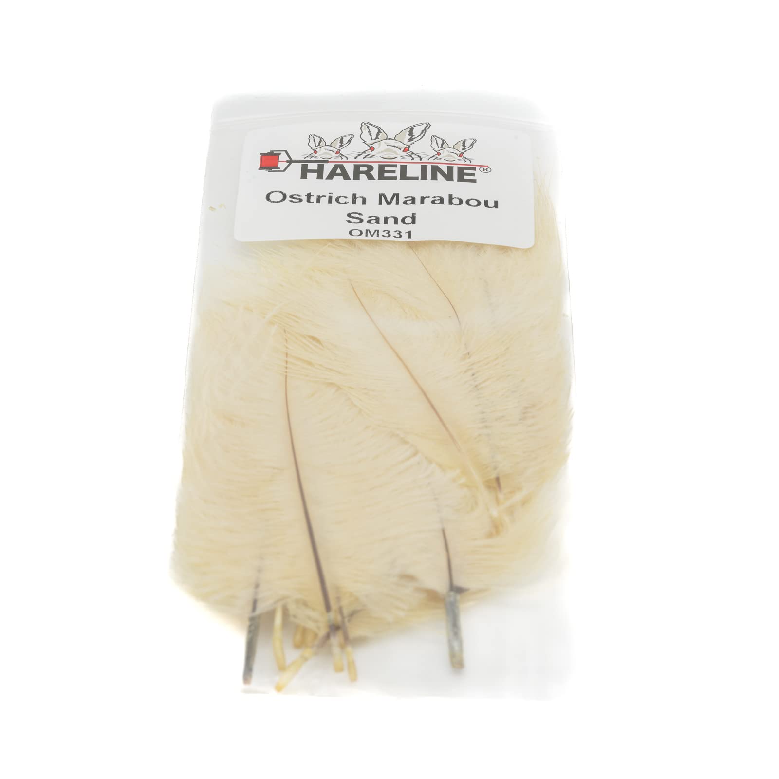 Hareline Fly Tying Ostrich Marabou Feathers for Streamers, Nymphs, and Tails