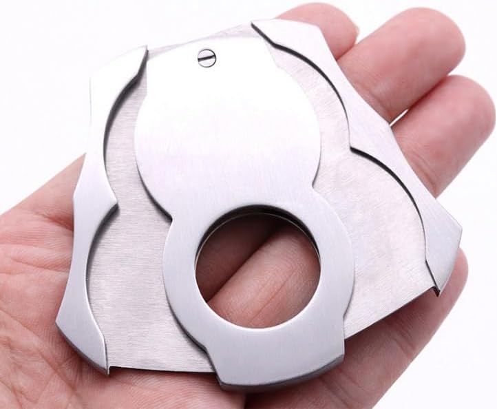 Dual-Blade Cigar Cutter Guillotine Design for Sharp Clean Trims(A)