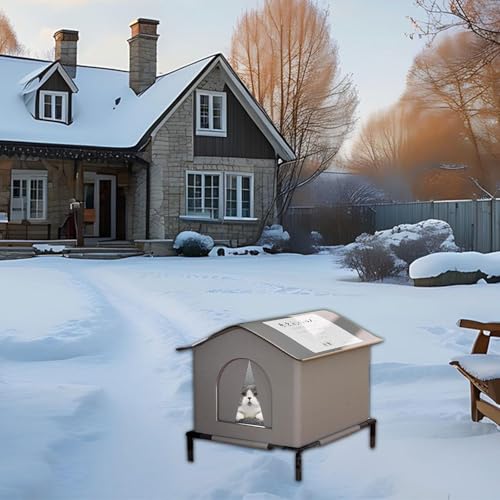 Image of BNFCat House for Outdoor Cats Dog House Waterproof Elevated Feet for Barn Porch M|Pet Supplies | Cat Supplies | Beds|1 x Pet Tent