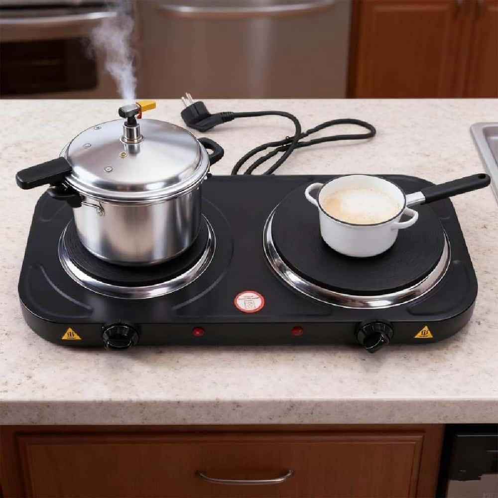 Portable Electric Stove 220V High-Density Rust-Proof Metal Frame Anti-Slip Mat Apartment Multi-Container Agreement