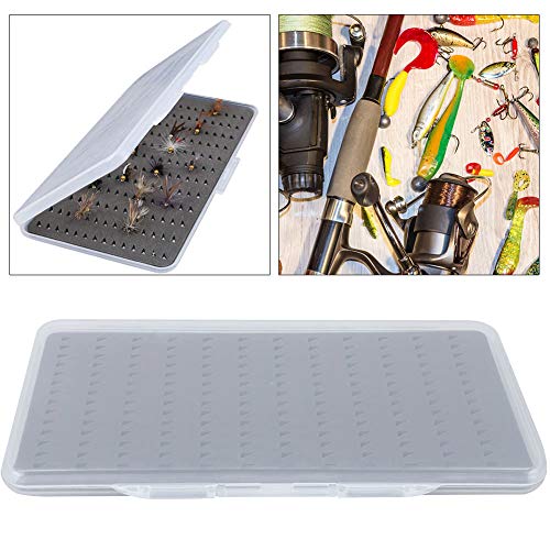 RiToEasysports Fishing Fly Box,Transparent Dry Fly Case Fishing Bait Box with Foam for Trout Fly Fishing Flies Other Fishing Tools And Accessories - Image 3