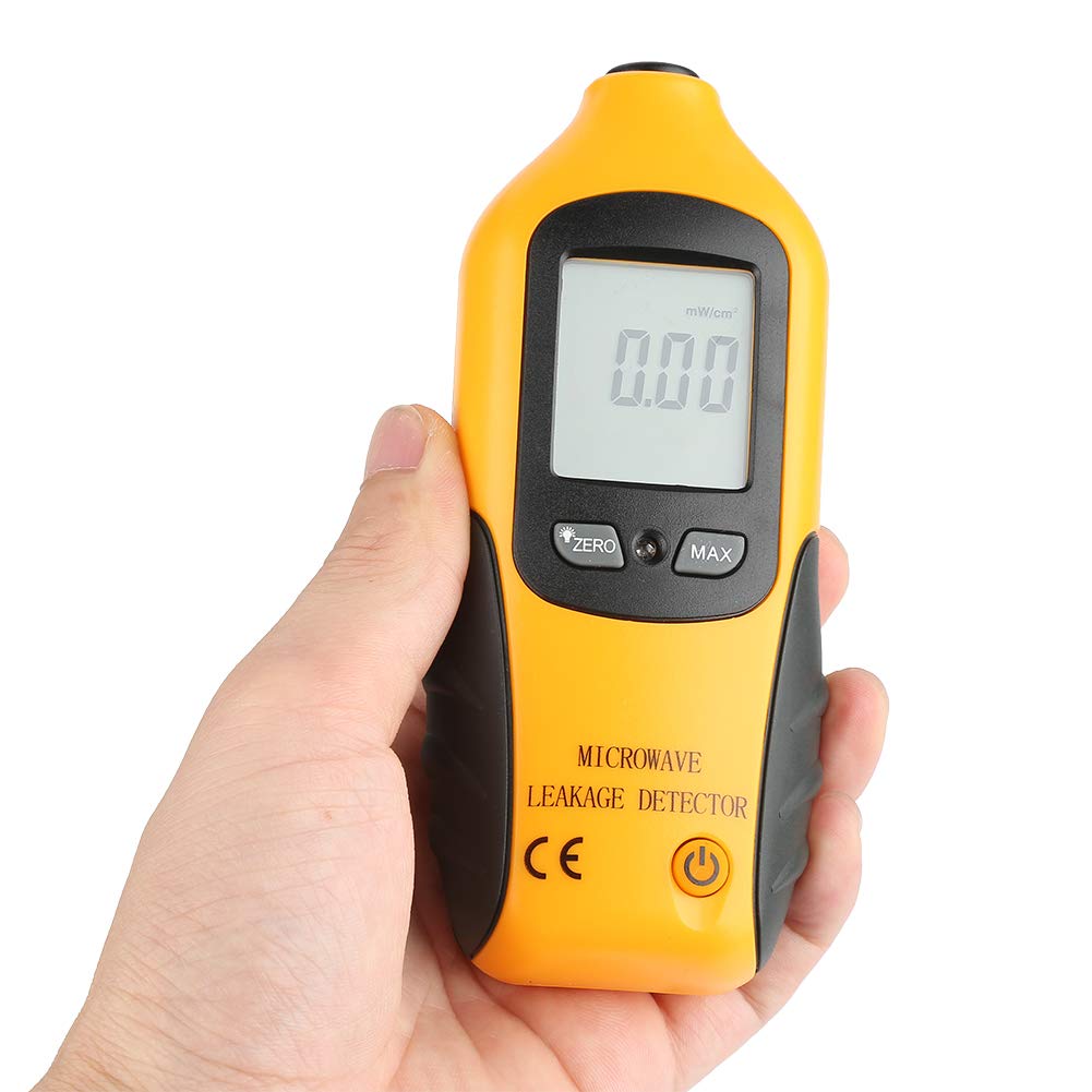 Mootea Yellow Ht-M2 Digital Lcd Display Microwave Leakage Detector High Precision Radiation Meter Tester