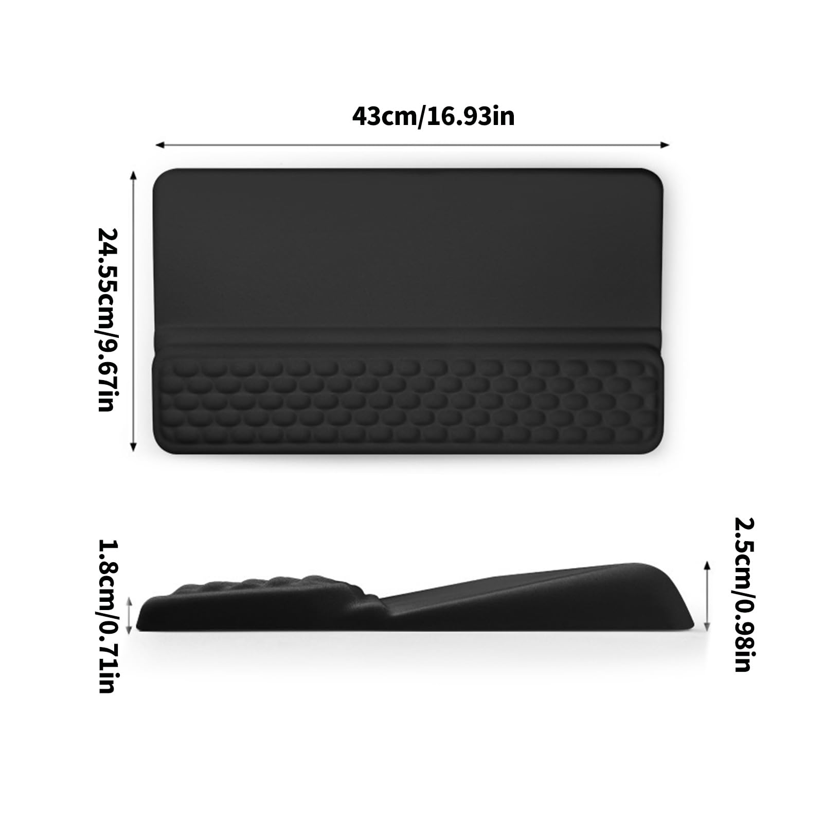 Reposamuñecas ergonómico para teclado, soporte suave para oficina, juegos, teclado, reposamuñecas, funda, accesorios