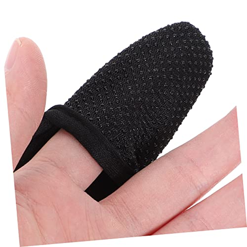 Foto von LIOOBO 3 Stücke Einfingerhandschuh Angeln Schutzhandschuh Fischer Casting Handschuh rutschfeste (rot, blau und schwarz)