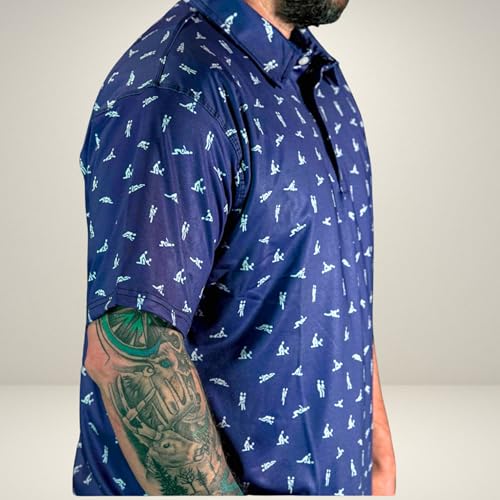 Greater Half - Men's Sex Ed Polo Golf Shirt, UPF 45+ Sun Protective, 4-Way Stretch, Stay-Right Collar, Superior Breathability3