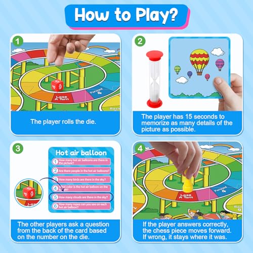 Kasfalci Memory Board Game para niños y adultos miniatura 5