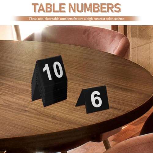 Numéros de table en acrylique NUOBESTY double face pour réception - 5