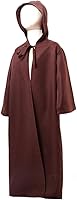 Vista 7 de JOYSHOP - Túnica con capucha para hombres y niños, capa para disfraz de Halloween y cosplay