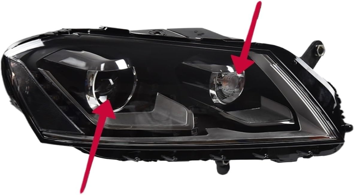 Car Styling Compatible With VW Passat B7 Headlight 2012-2016 Passat Europe LED DRL Hid Head Lamp Angel Eye Bi Xenon Beam Accessories(Headlight No Bulb)