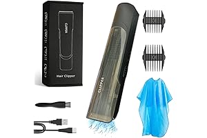 Professional & Painless Men Hair Trimmers with Built-in Vacuum