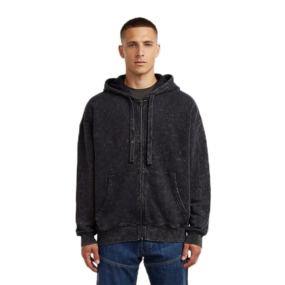 G-Star Herren Washed Loose Full Zip HDD Sw Hooded Sweatshirt