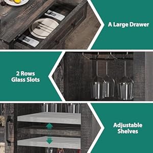 Yitahome32sideboardcoffeebarcabinetfarmhousebuffetcabinetwithdraweradjustablestorageshelvesstoragecabinetwithslidingbarndoorforlivingroomdarkrusticoak Urban Country Home Decor Yitahome 32 sideboard coffee bar cabinet farmhouse buffet cabinet with drawer adjustable storage shelves storage cabinet with sliding barn door for living room dark rustic oak urban country home decor