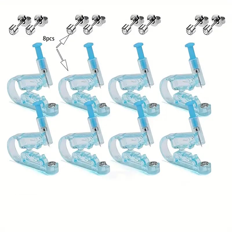 Genérico kit pistola, perforadora de piercing y pendientes, desechables