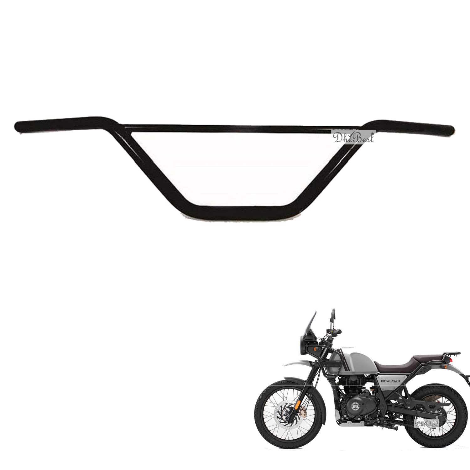 Dhe Best Bike Handlebar Handle Bar Rod Thick Pipe Black Compatible with RE Himalayan-image-17