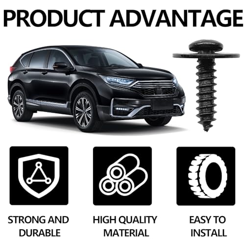Image of 30PCS Fender Liner Splash Shield Wheelhouse Liner Screw, Compatible with Honda Accord Civic CR-V Element Fit Pilot Odyssey Prelude Acura ILX RDX TL TSX, 90114SE0000