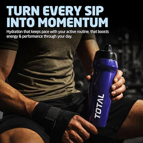 Image of Total Pengwin 600 ML Plastic Sippers - Reusable BPA-Free Sports Water Bottle for Sports and Outdoor Activities with Leak-Proof Cap (Purple)