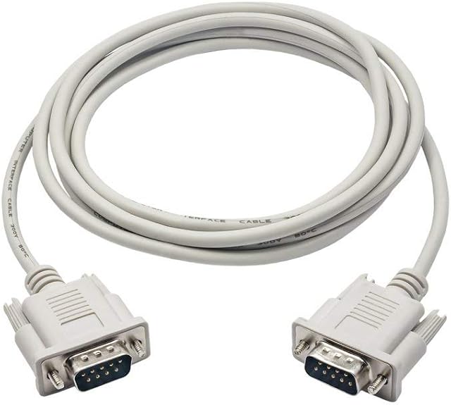 Akyga AK-CO-03 RS-232 Cable DB9 D-Sub 9-Pin Adaptor Male to Male 2 m