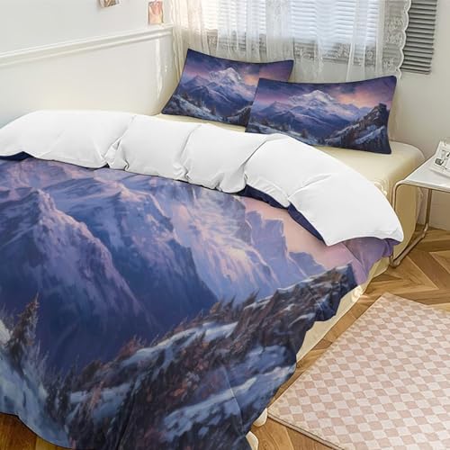 Housse de couette 3D premium en microfibre haute densité parure de lit double - 5