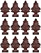 LITTLE TREES Car Air Freshener | Hanging Paper Tree for Home or Car | Leather Scent | 12 Pack