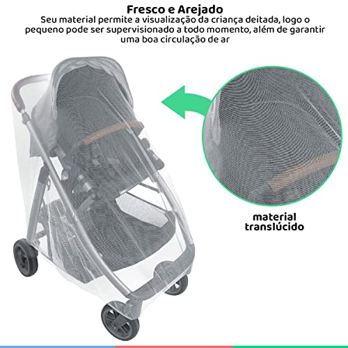 Buba Mosquiteiro Para Carrinho Branco