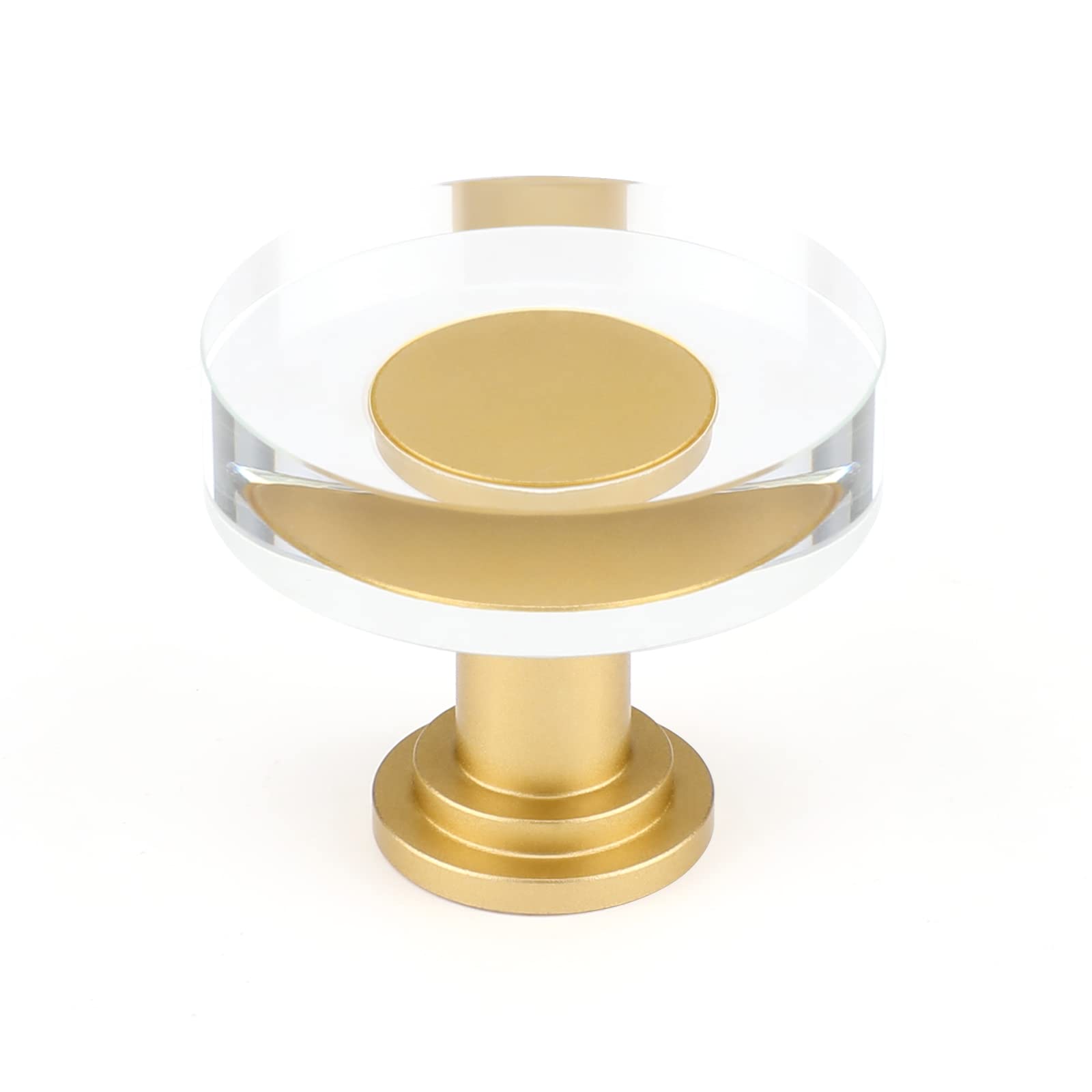 gold crystal knobs for dresser Goldenwarm Elegant Crystal Pulls and Glass Cabinet Knobs main image 0