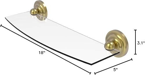 Miniatura 5 de Allied Brass R-3324-ABZ R 33 Regal Collection - Estantería de cristal de 24 pulgadas, bronce antiguo