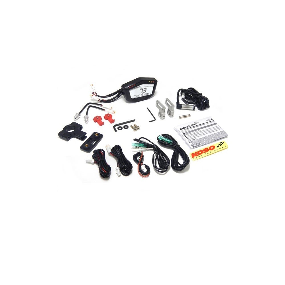 KOSO DB-02R (12V Vers.) mit ABE Tacho Drehzahlmesser