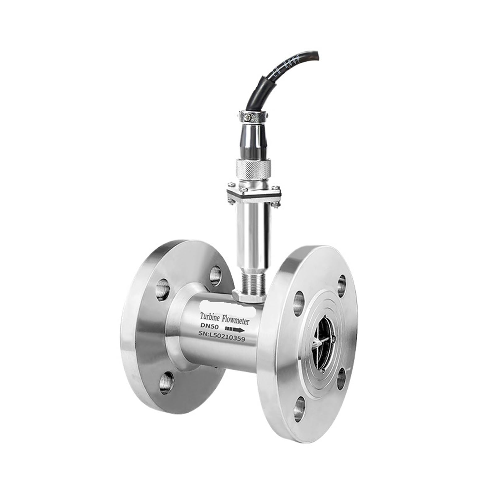 Caudalímetro de turbina Impermeable señal de impulsos 12-24VDC