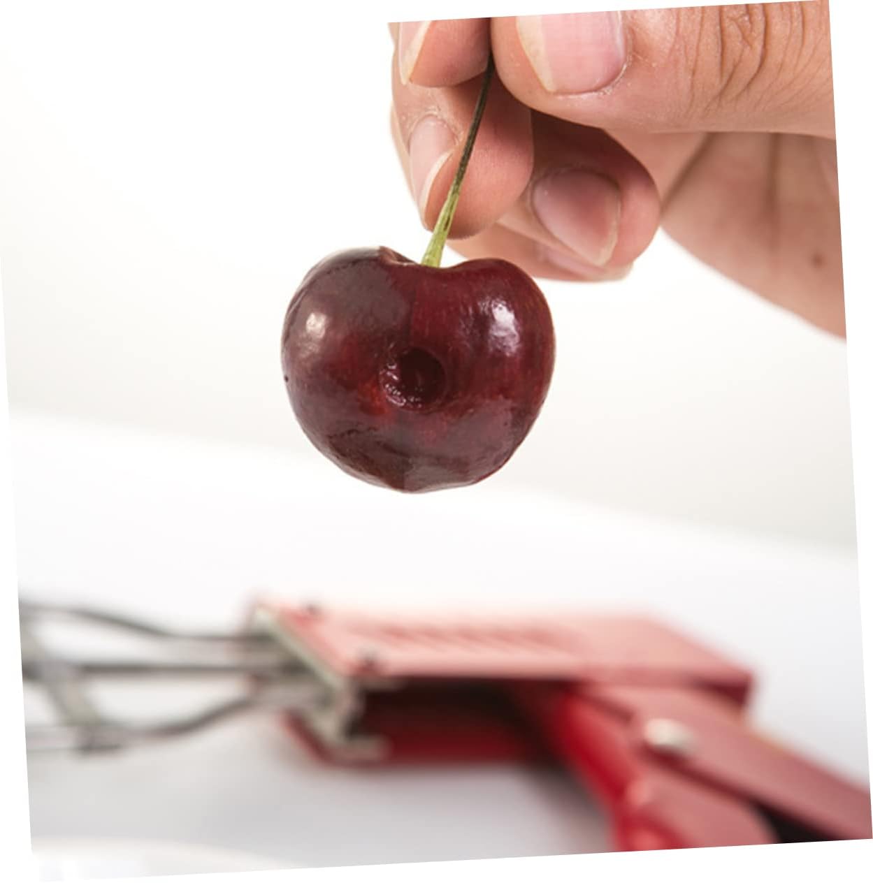 Ciieeo Stainless Steel Fruit Corer Practical Kitchen Gadget for Effortless Core Removal Lightweight and Portable Fruit Pitter Tool for Cherries and More Easy to Clean and Design