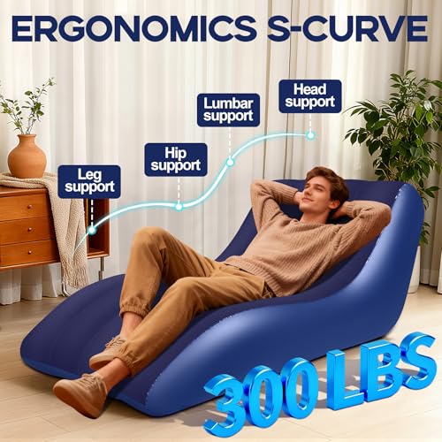 RovPool Ergonomic Inflatable Lounge Chair