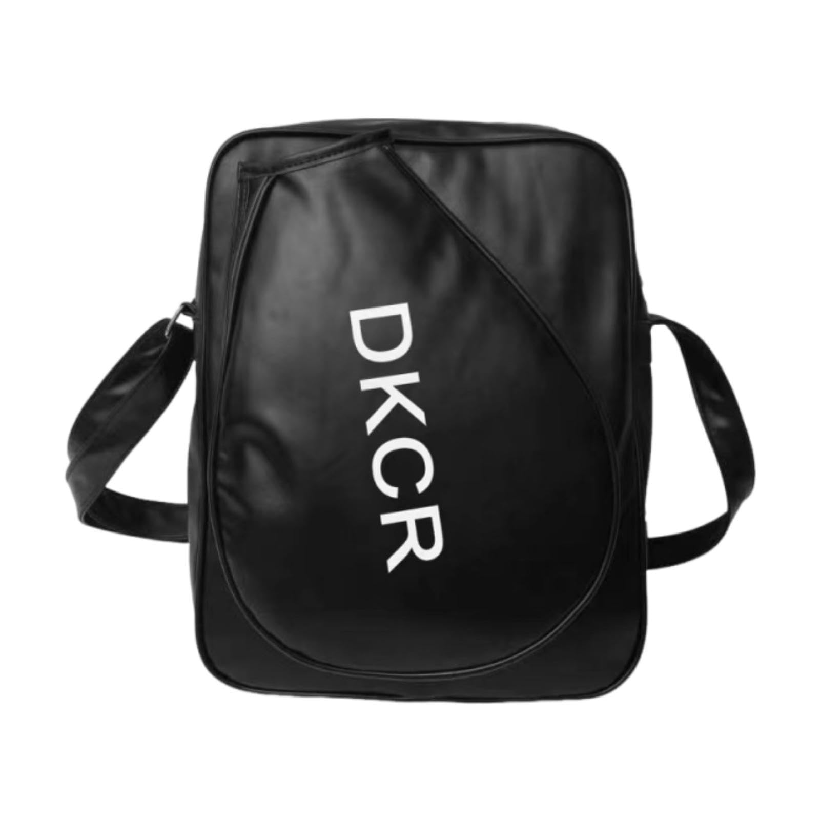 Badminton Bag Large Capacity for Women Men Travel Smooth Zipper Shoulder Bag Black-image-30