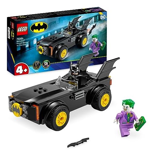 LEGO 76264 DC Persecución en el Batmobile: Batman vs. The Joker Coche de Juguete, Set de Súper Héroes para Principiantes con Minifiguras, Juguetes para Niños Pequeños, Niños y Niñas a partir de 4 Años