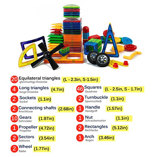 96pcs Magnetic Building Blocks Set: Building