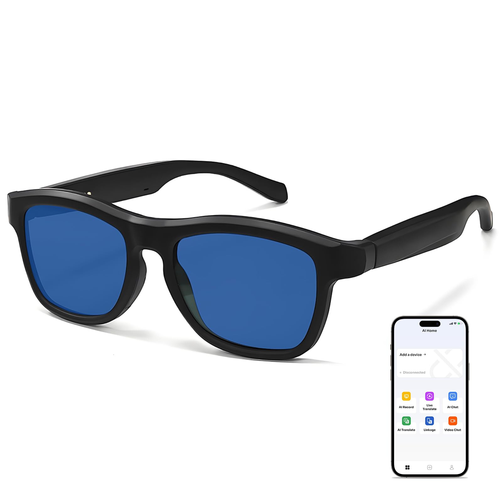 Ai Translation Smart Glasses with Chat GPT Bluetooth for Men Women with 140 Language-picture-10
