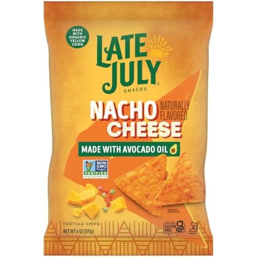 Late July Nacho Cheese Tortilla Chips, 6 Oz Bag